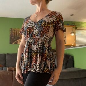 Kismet Babydoll Blouse, Floral